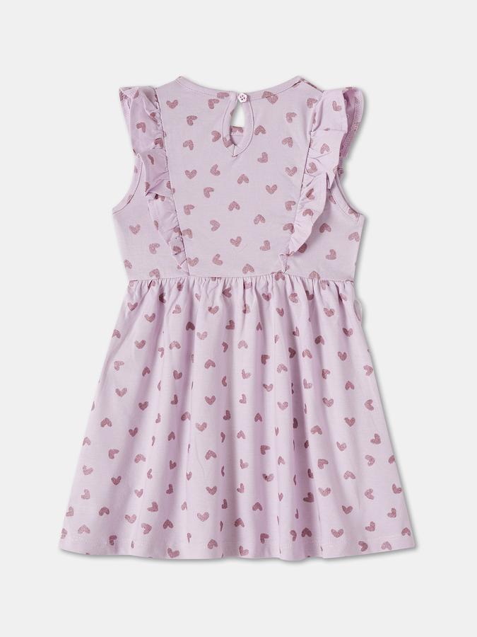 R&B Baby Girls Knee Length Casual Dress with Short Sleeves image number 1