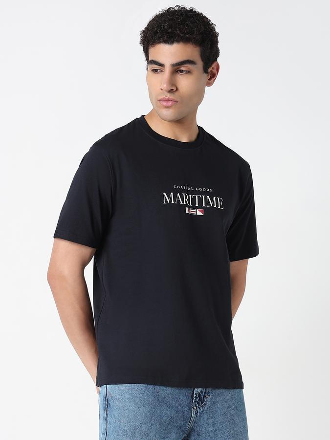 Printed Men Round Neck T-Shirt image number 2