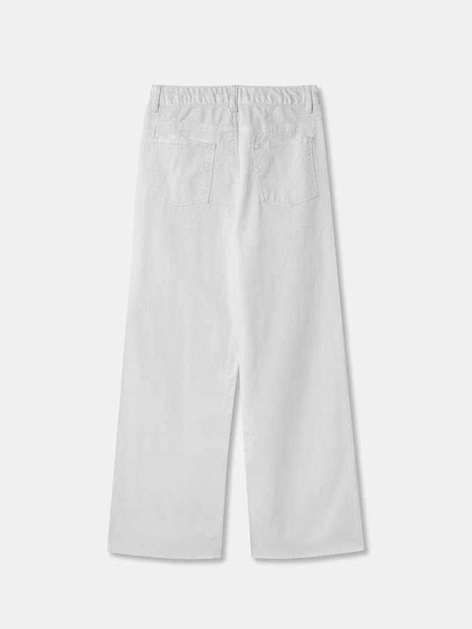 Girls Wide Fit Mid-Rise Solid Jeans