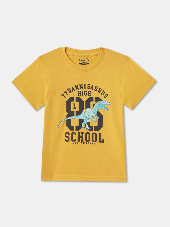 Boys Graphic Print Crew-Neck T-Shirt