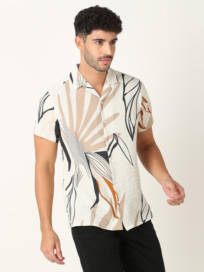Men Tropical Print Regular Fit Shirt image number 2