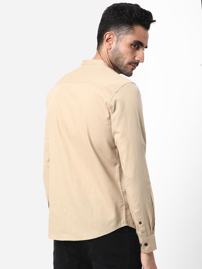 R&B Men's Solid Shirt With Single Pocket image number 2