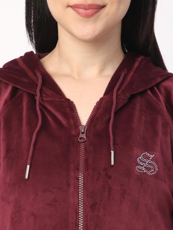 Full Sleeve Solid Women Jacket image number 3