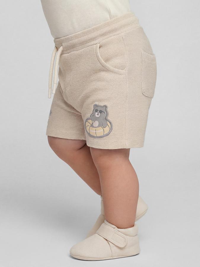 R&B Grey Boys Knee Length Mid-Rise Regular Fit Shorts