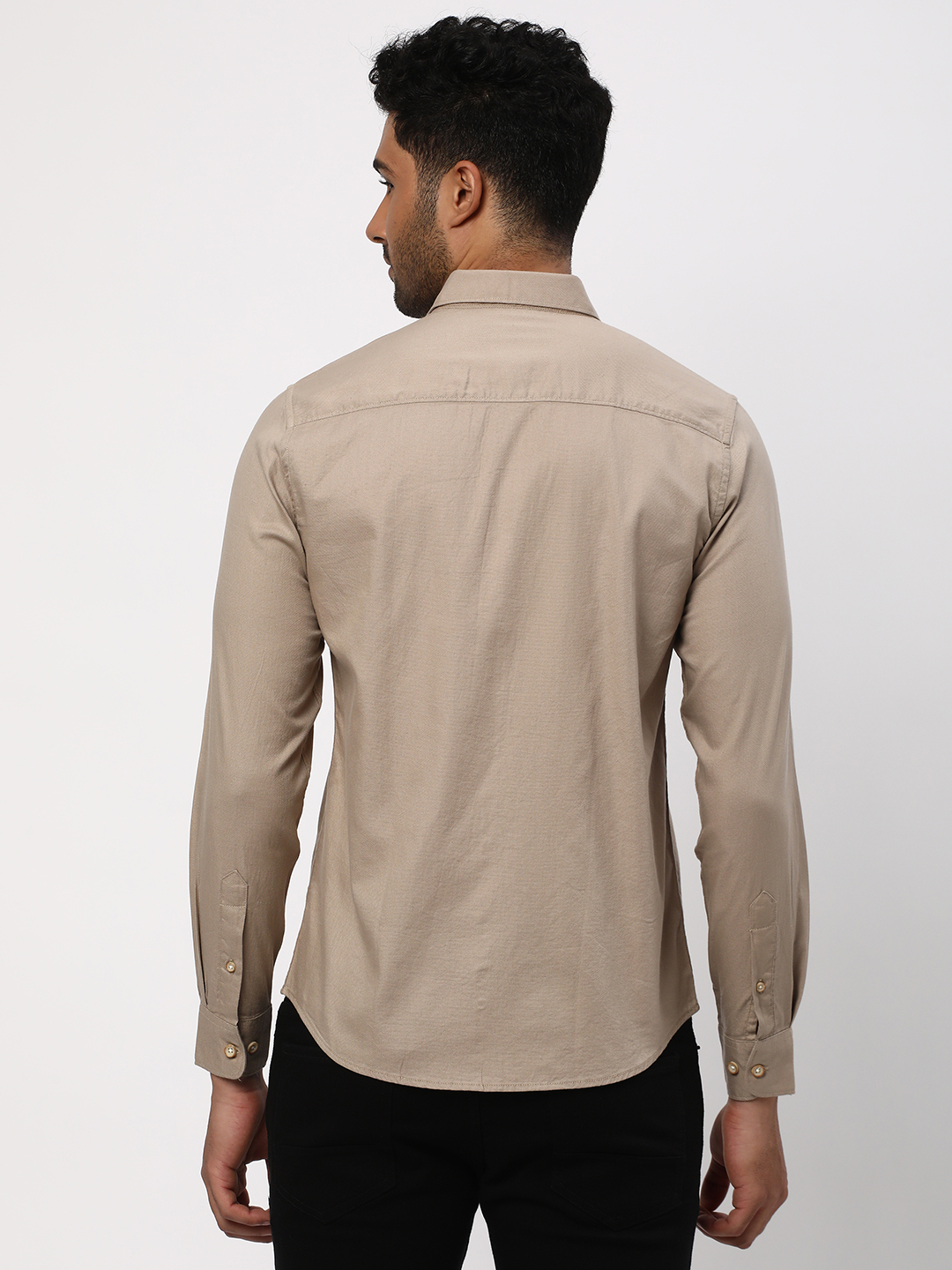 Spread-Collar Shirt with Full Sleeves image number 2