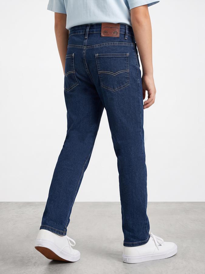 R&B Boys Mid Blue Regular Fit Jeans