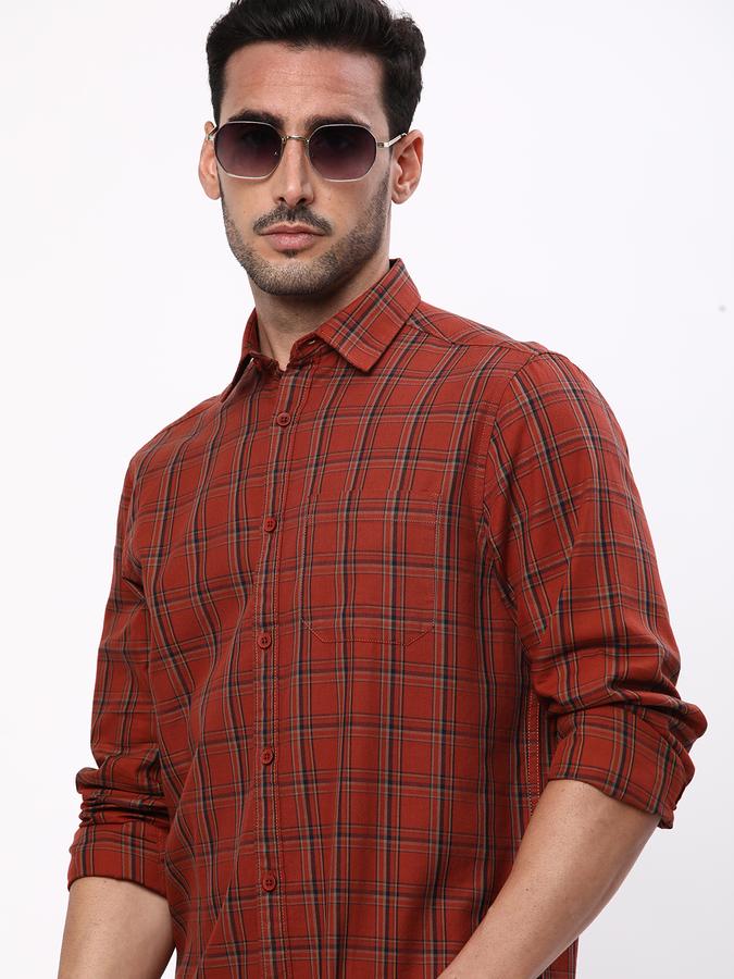 R&B Men Brown Casual Shirts image number 0