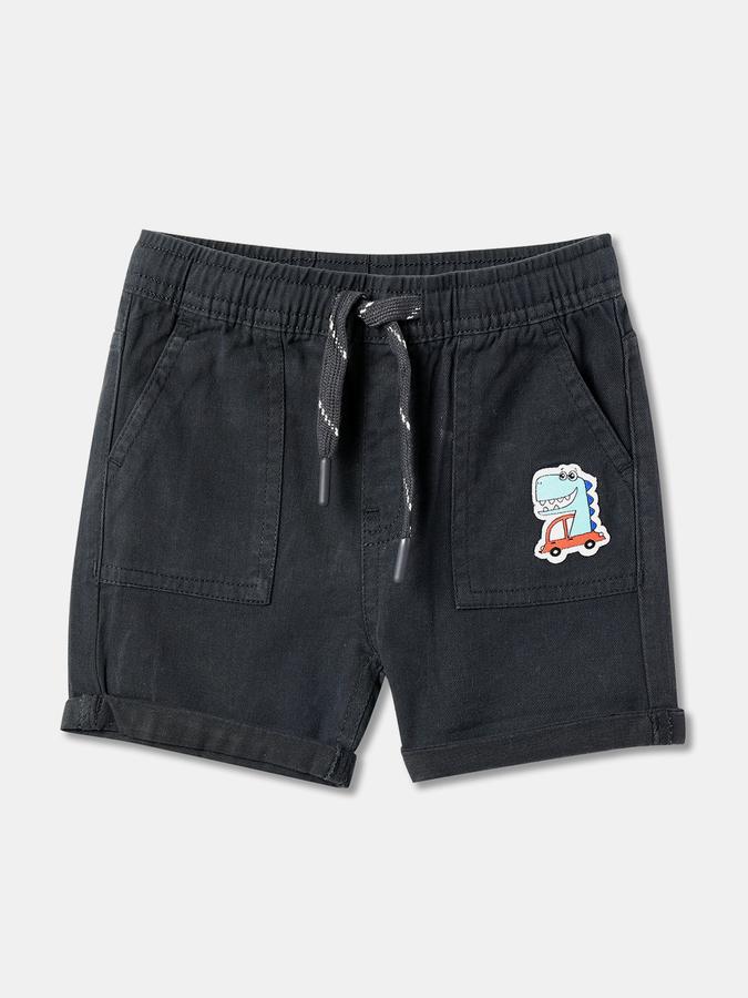 Boys Regular Fit Shorts with Drawstrings
