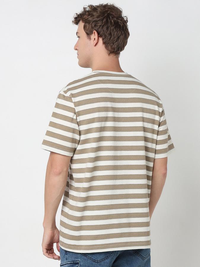 R&B MEN'S YOUNG MEN Short Sleeve STRIPE TEE - RELAX FIT image number 3