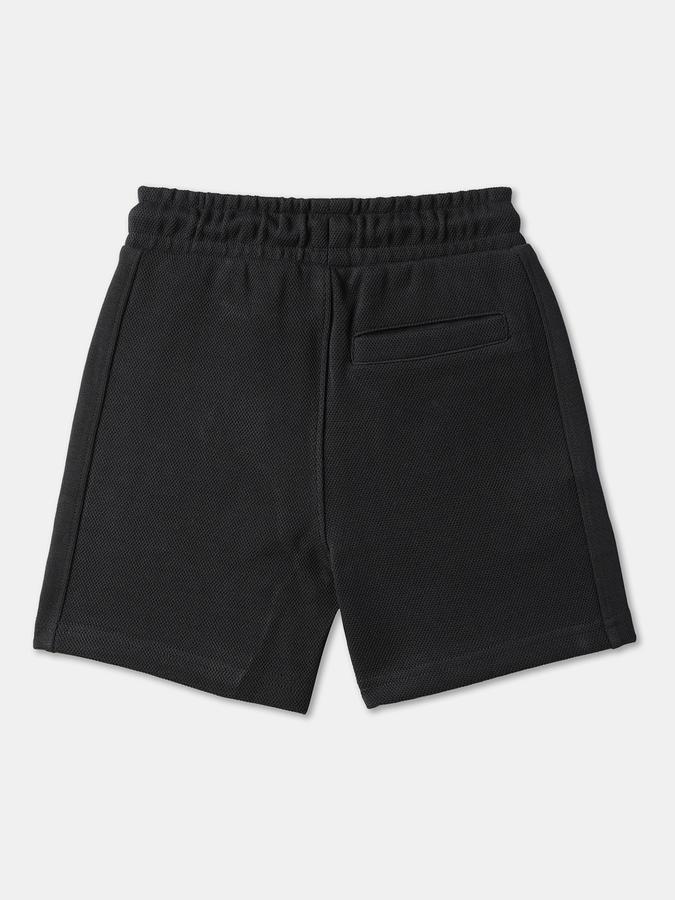Boys Cotton Relaxed Fit Elastic Waist Clean Hem Shorts
