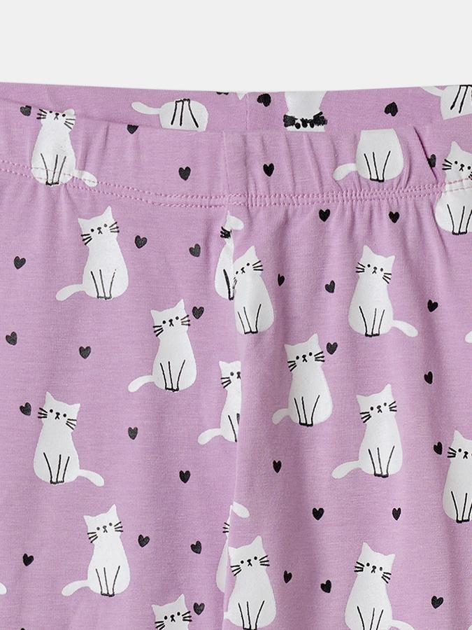 Girls Blend Printed Full Length Elastic Waist Legging