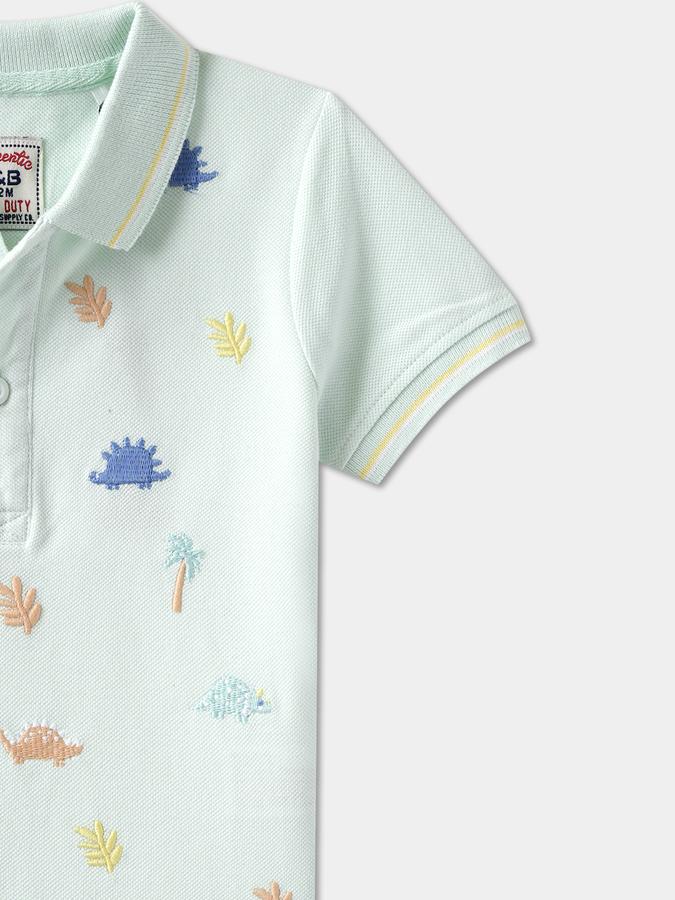 Baby Boys Self Design Pure Cotton Regular T Shirt image number 2