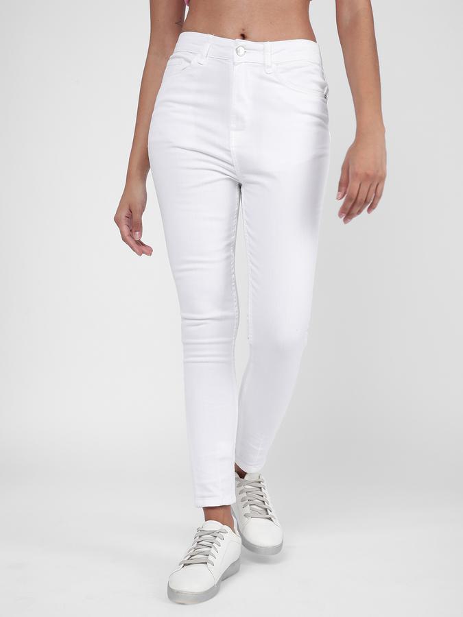 R&B Women White Jeans