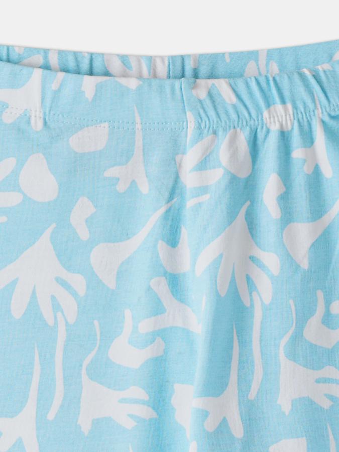 Girls Printed Ankle Length Mid-Rise Legging