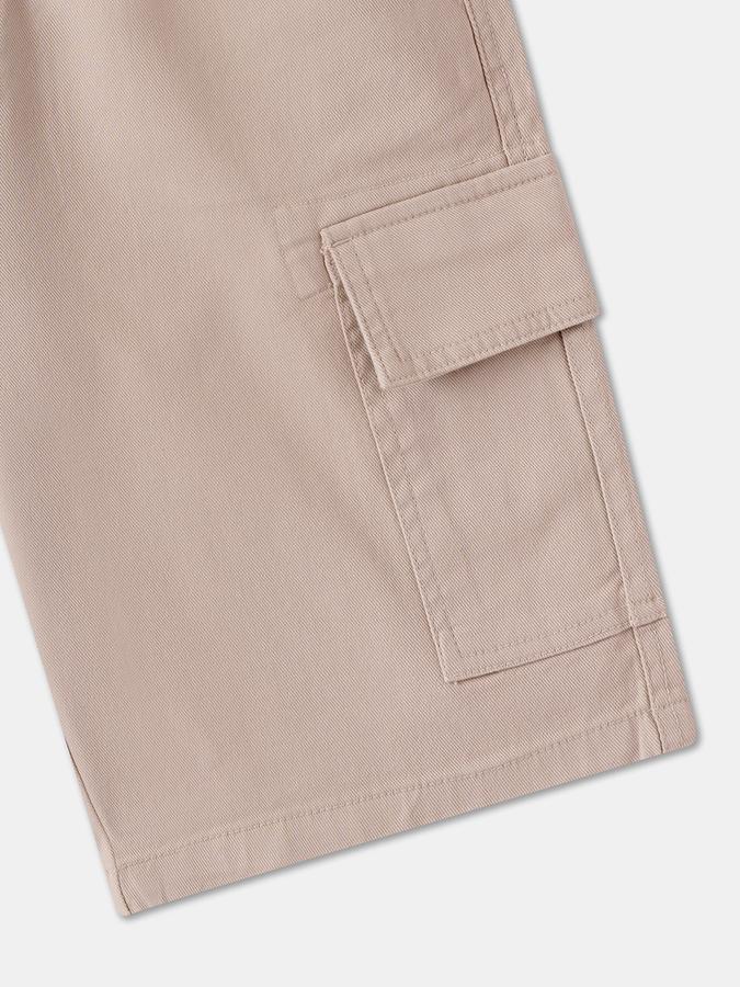 R&B Short For Boys Casual Solid Pure Cotton image number 3
