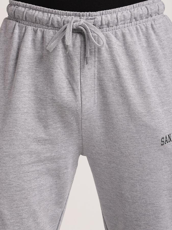 R&B Men's Grey Melange Trousers
