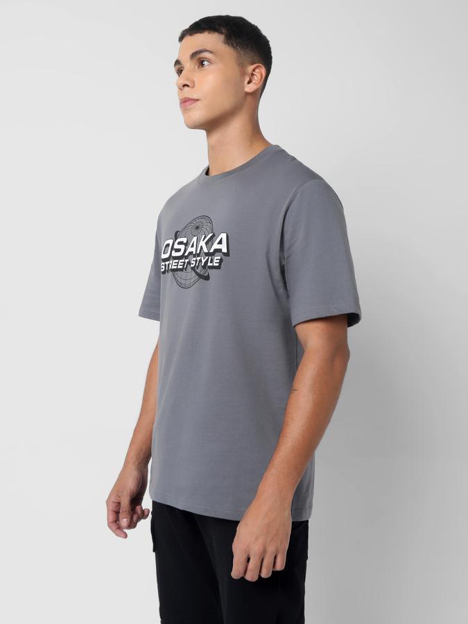 Typographic Print Round Neck T-Shirt image number 1