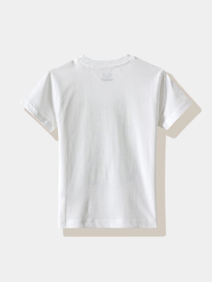 Boys Cotton Regular Fit Crew Neck Graphic T-shirt