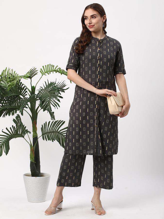 Women Printed Mandarin Neck Kurtas image number 1