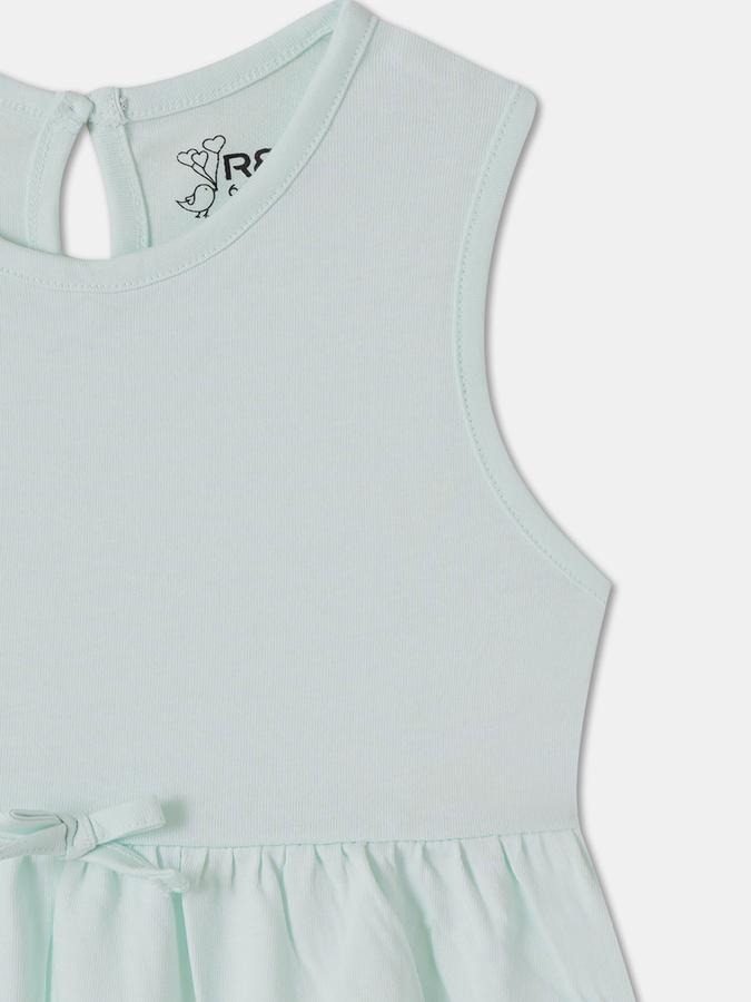R&B Baby Girls Knee Length Casual Dress with Short Sleeves image number 2
