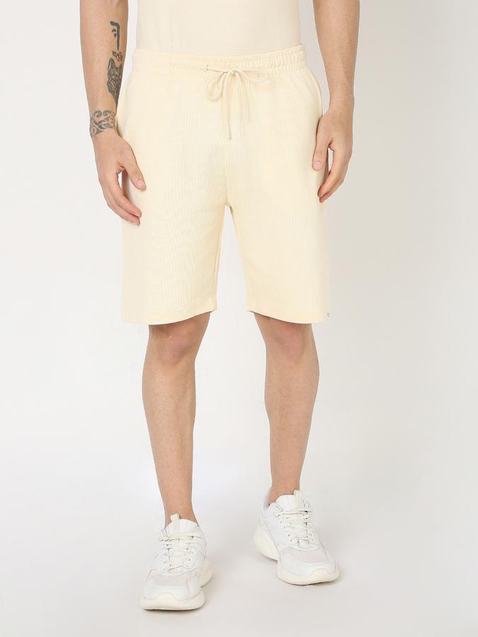 Boys Cotton Regular Fit Drawstring Waist Clean Hem Shorts