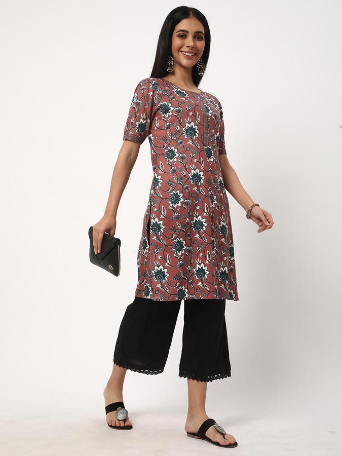 Women Lace Relaxed Fit Pants image number 1