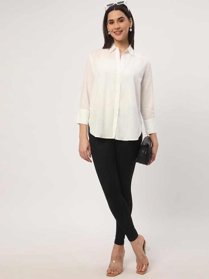 Women Spread Collar Top image number 1