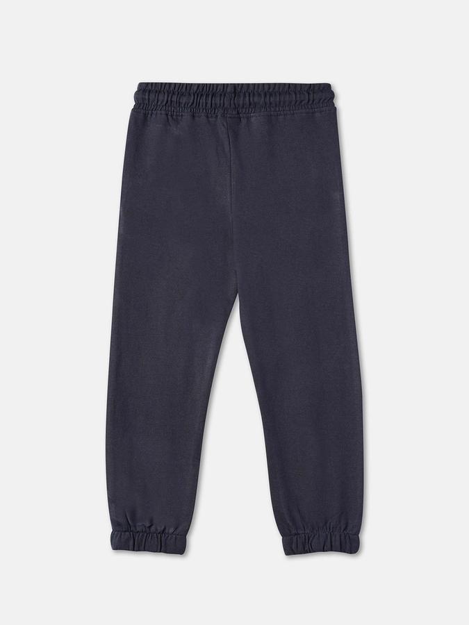 Girls Cotton Regular Fit Drawstring Waist Cuffed Hem Joggers