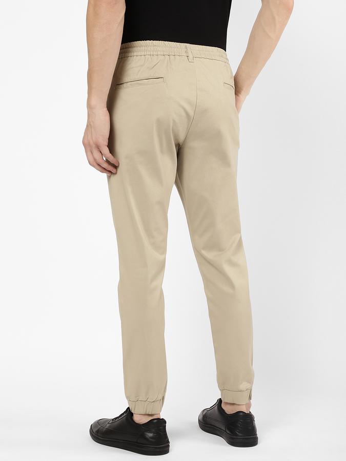 R&B Men Beige Casual Trousers image number 2