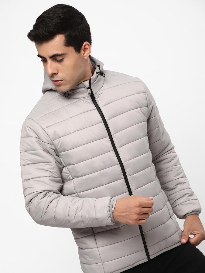 R&B Men's Puffer Jacket With Hoodie