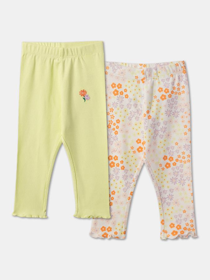 Pack of 2 Girls Printed Leggings