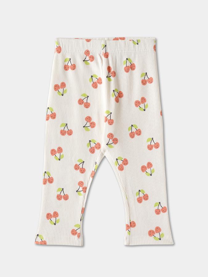R&B Girls' Orange Printed Leggings