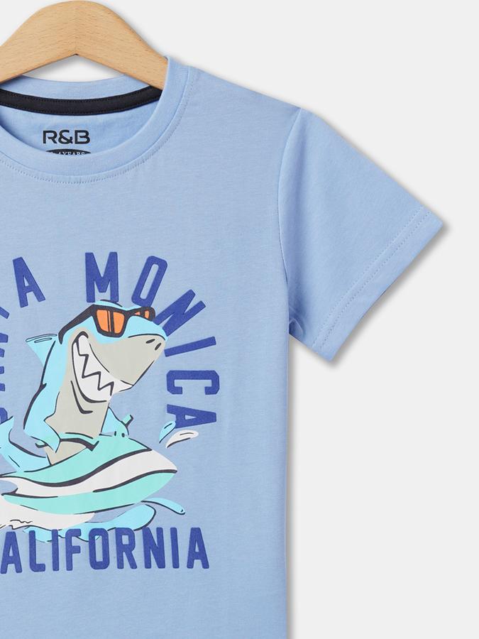 Boys Relaxed Fit Round-Neck T-Shirt image number 2