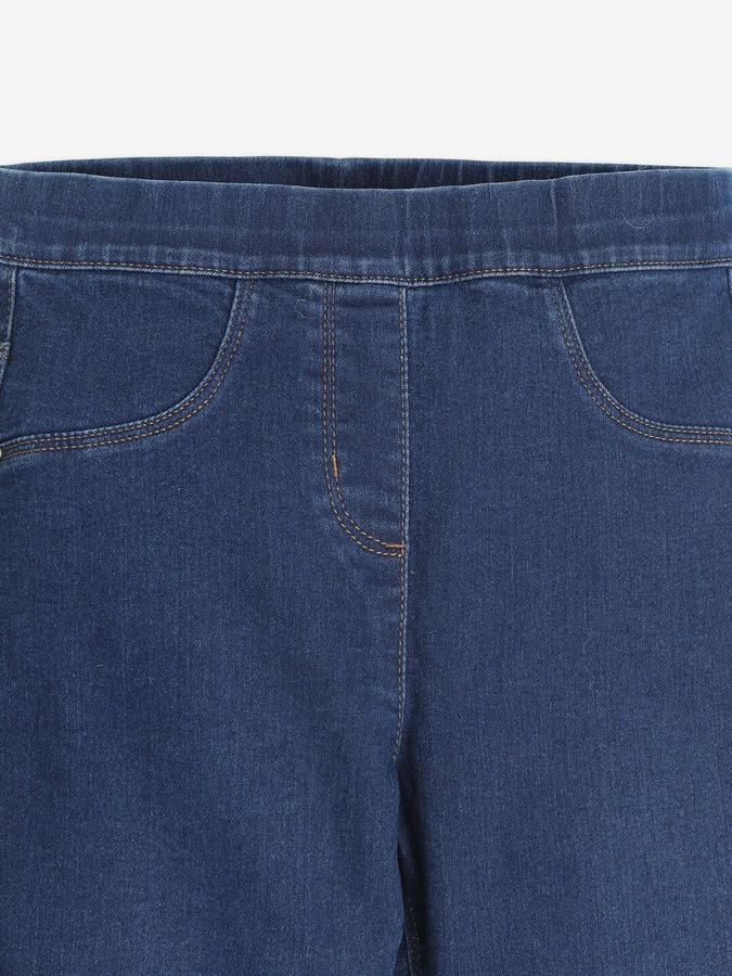 R&B Girls Dark Blue Regular Fit Mid-Rise Jeans