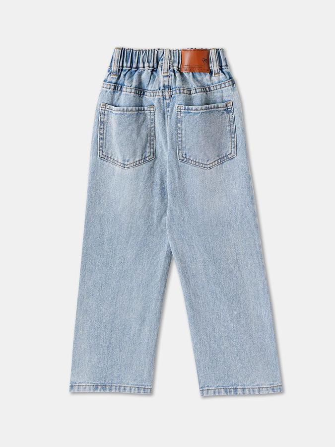 R&B Boys Light Blue Regular Fit Mid-Rise Jeans
