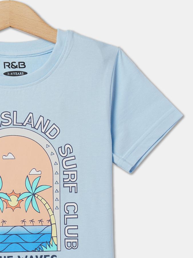 Boys Relaxed Fit Round-Neck T-Shirt image number 2