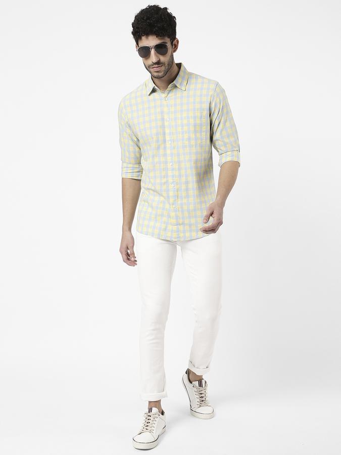 R&B Men Yellow Casual Shirts image number 1