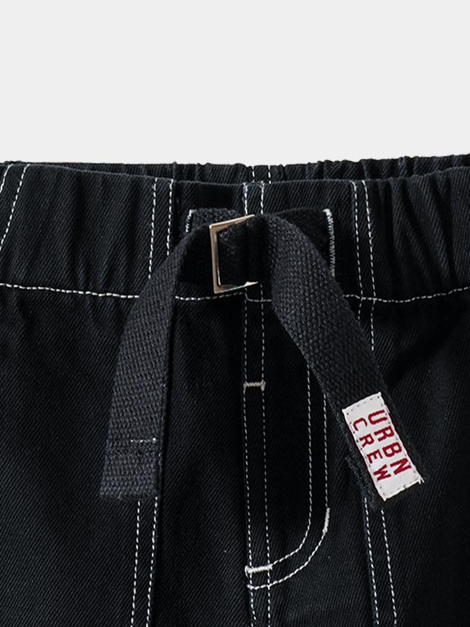 Boys Cotton Straight Fit Elastic Waist Clean Hem Jeans