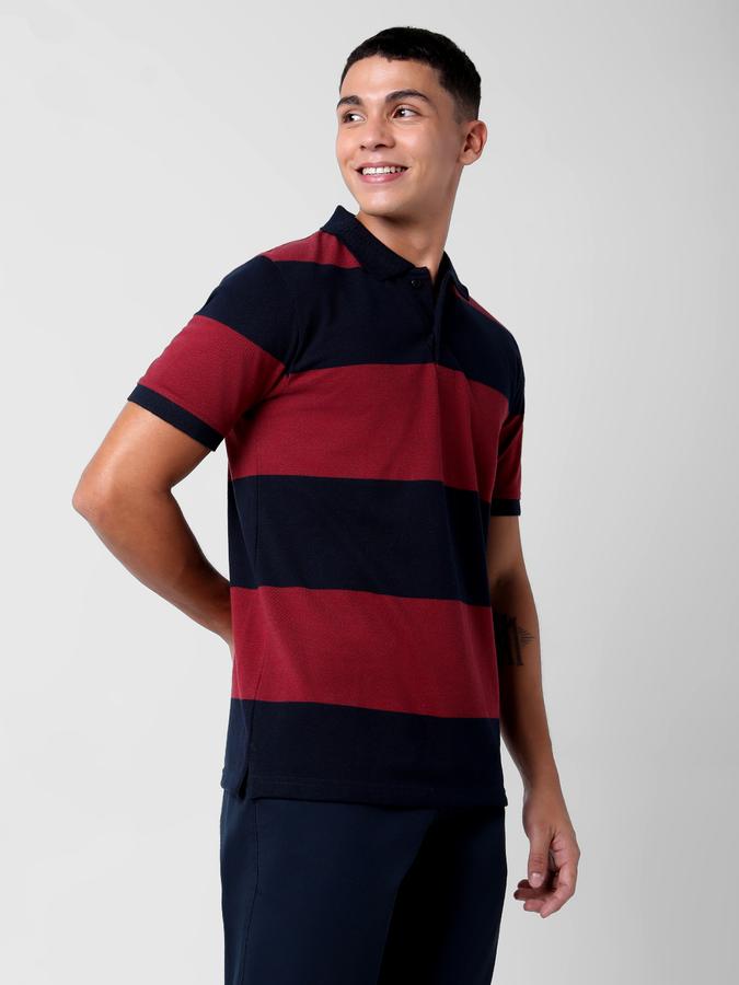 Typographic Print Round Neck T-Shirt data-index=