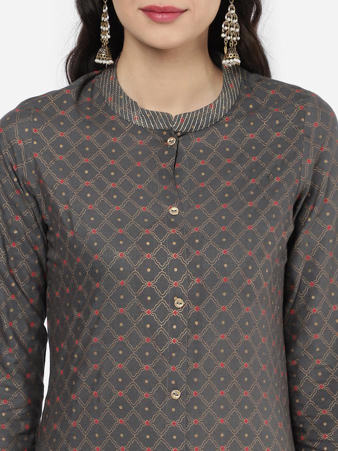 R&B Grey Women Kurtas image number 3