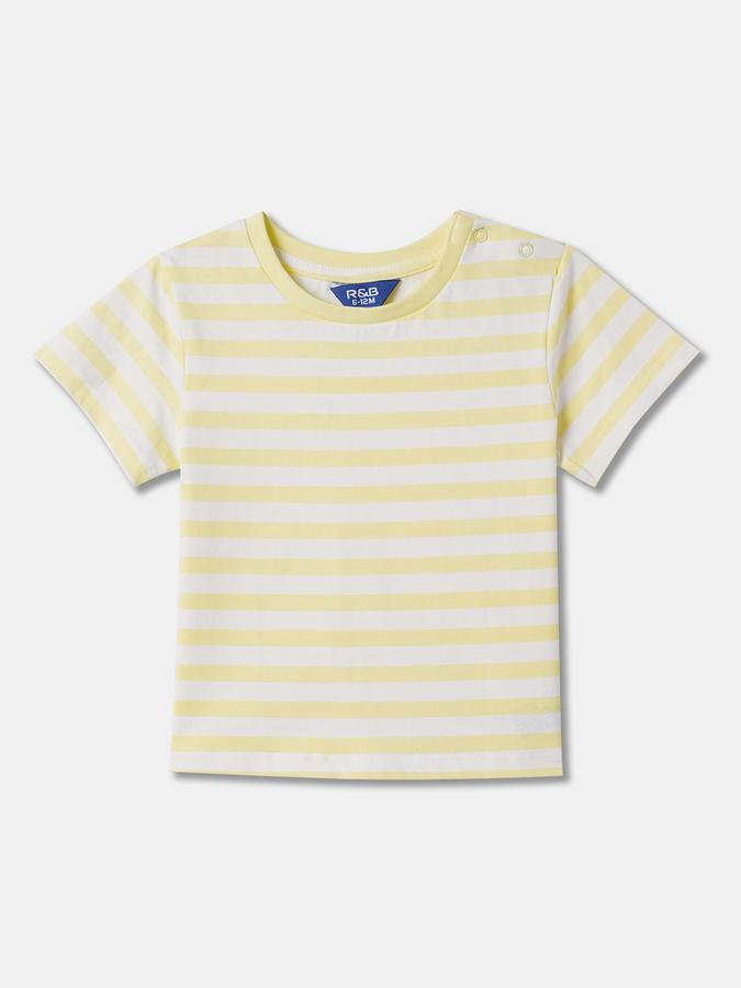 Boys Dungaree & Striped T-Shirt Set image number 2