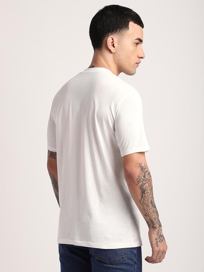 R&B Men's Ivory Printed T-Shirt