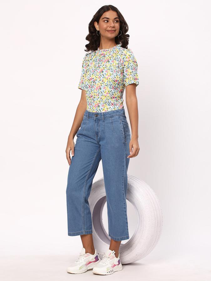 Women Printed Regular Fit Top data-index=