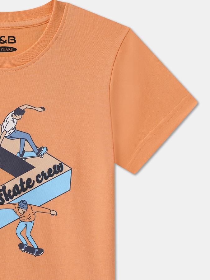 Boys Regular Fit Short Sleeve Crew Neck T-Shirt