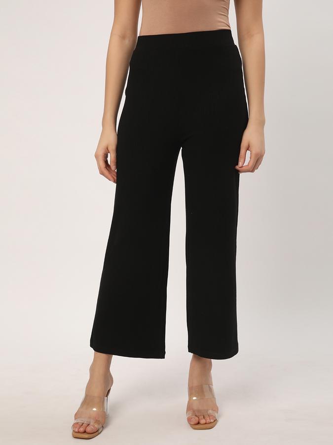 Women Relaxed Fit Flat-Front Pants image number 0