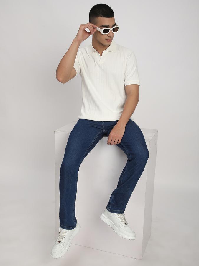 Solid Men Polo Neck T-Shirt image number 1