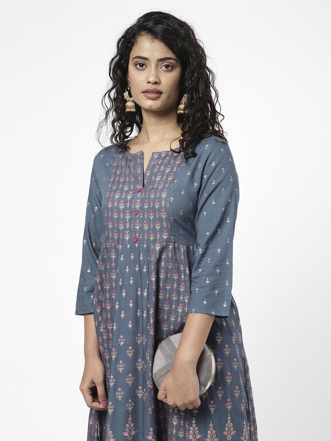 R&B Women Blue Kurtas image number 0