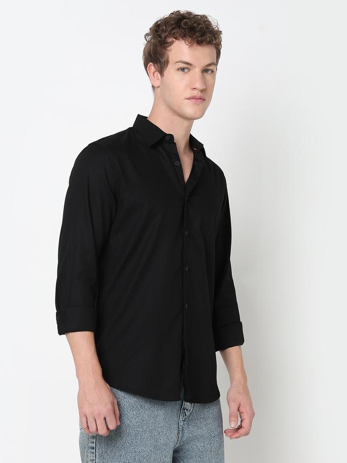 R&B MEN'S FULL SLEEVE Solid SHIRT image number 3