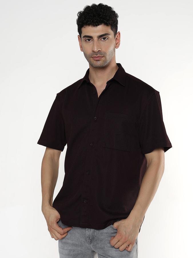 Men Self Design Casual Shirt image number 0