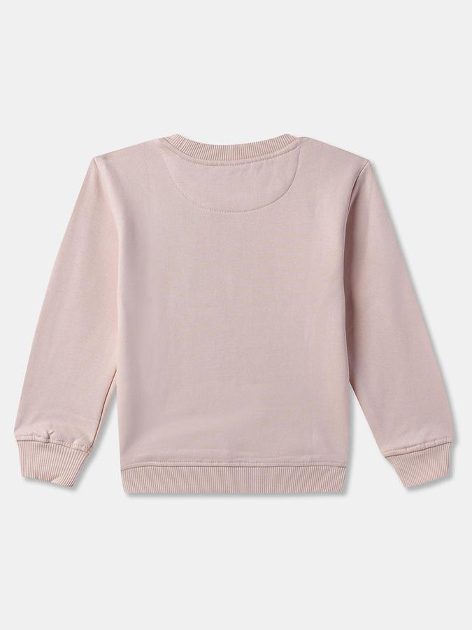 Girls Graphic Regular Fit Full Sleeves SweaT-Shirt